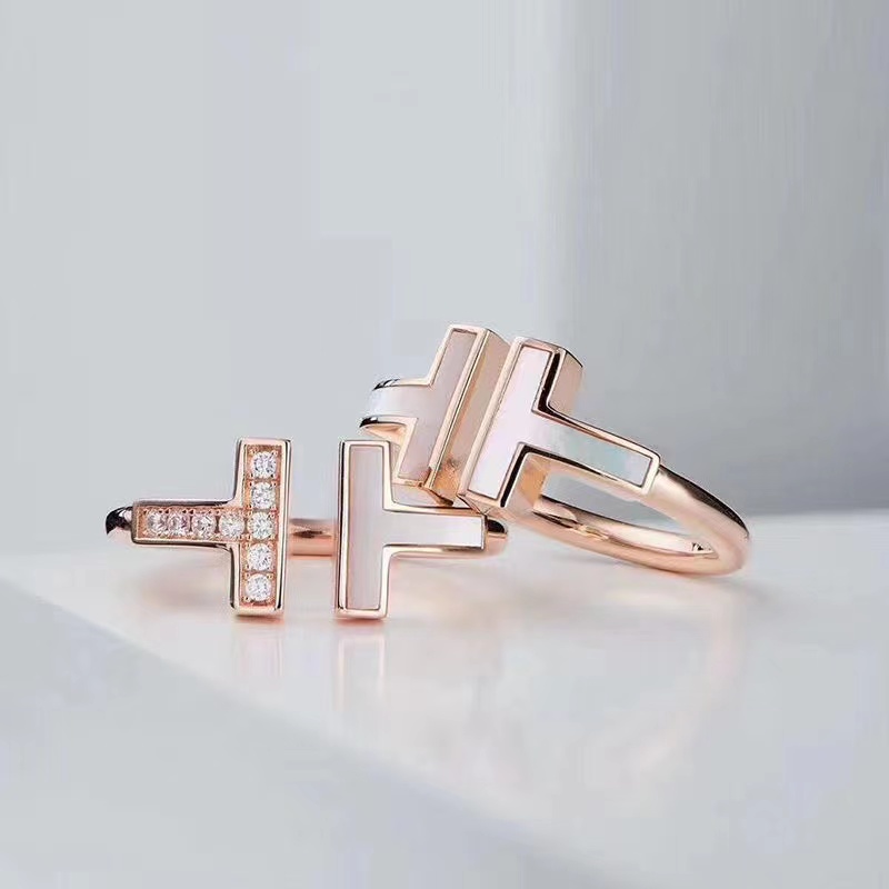 

designer ring for women jewelry diamond 925 silver wed brand rings light classic luxury fashion 14k gold plated Rose engagement wholesale adjustable with velvet