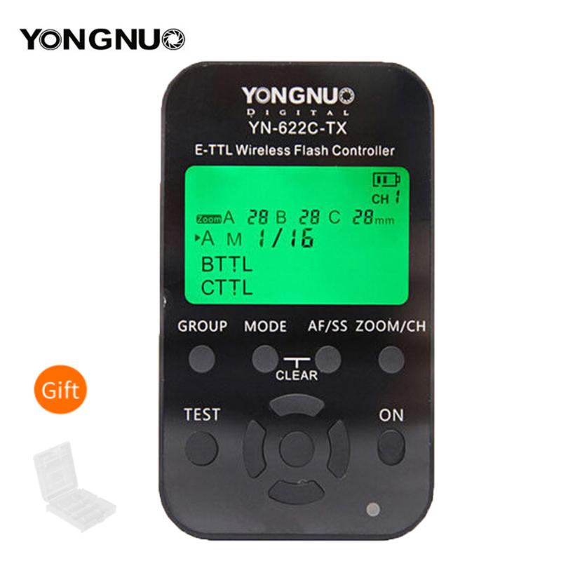 

Yongnuo YN-622C-TX YN622C-TX LCD Wireless e-TTL Flash Controller 1/8000s Flash Trigger Transmitter for DSLR Cameras