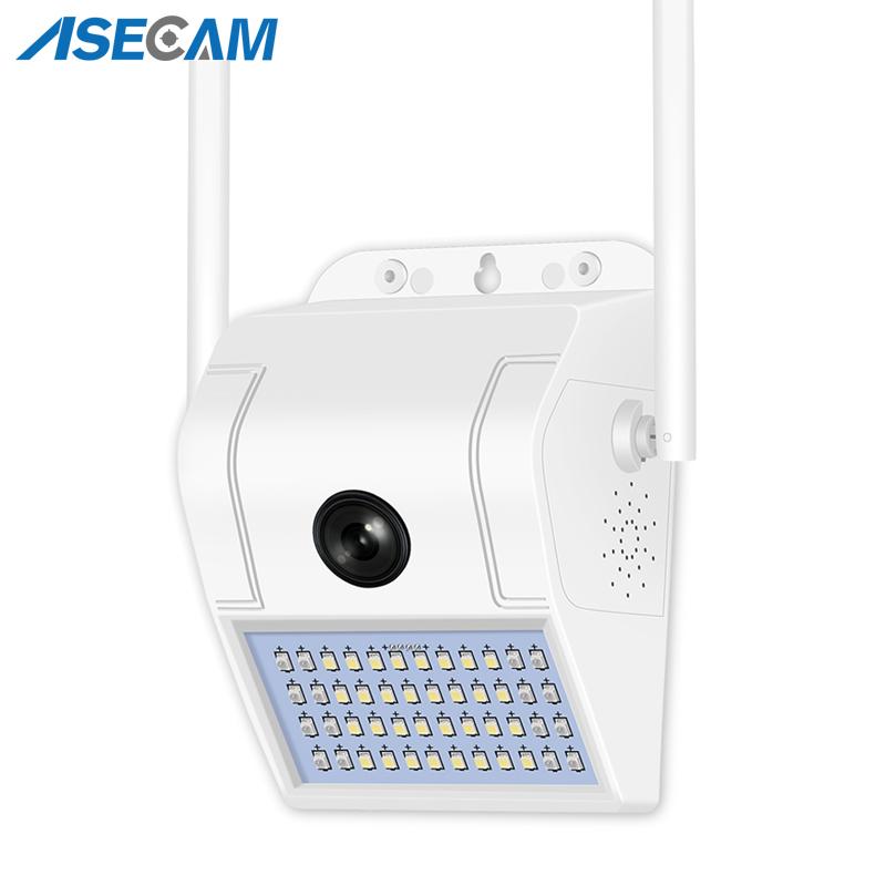

1080P Wireless IP Camera Wall Lamp Security Outdoor Two Way Audio Floodlight Color Night Vision Wifi Camera V380