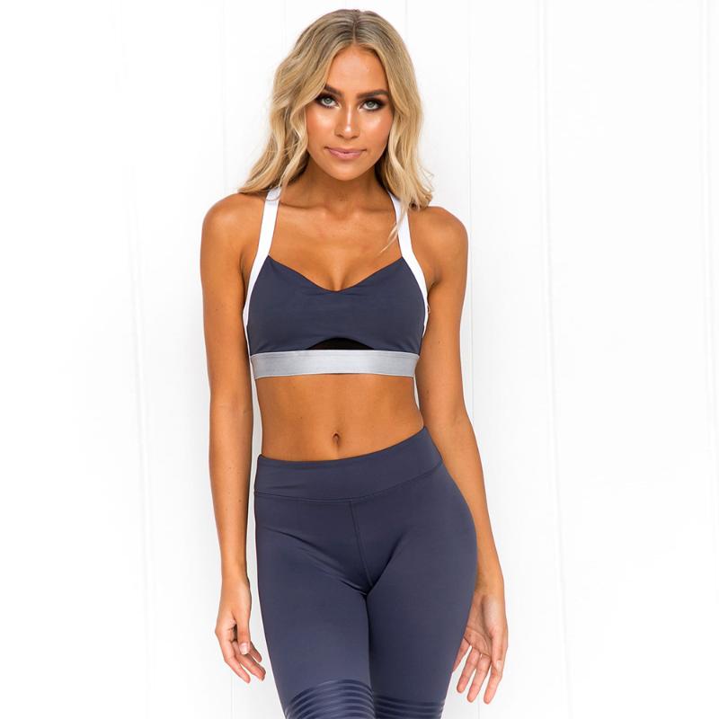 

Seamless Yoga Set Women Fitness Clothing Yoga vest Pant suit Sports tights Legging Gym Sexy Athletic Tight 2 Pcs Sports Suit, Shirt