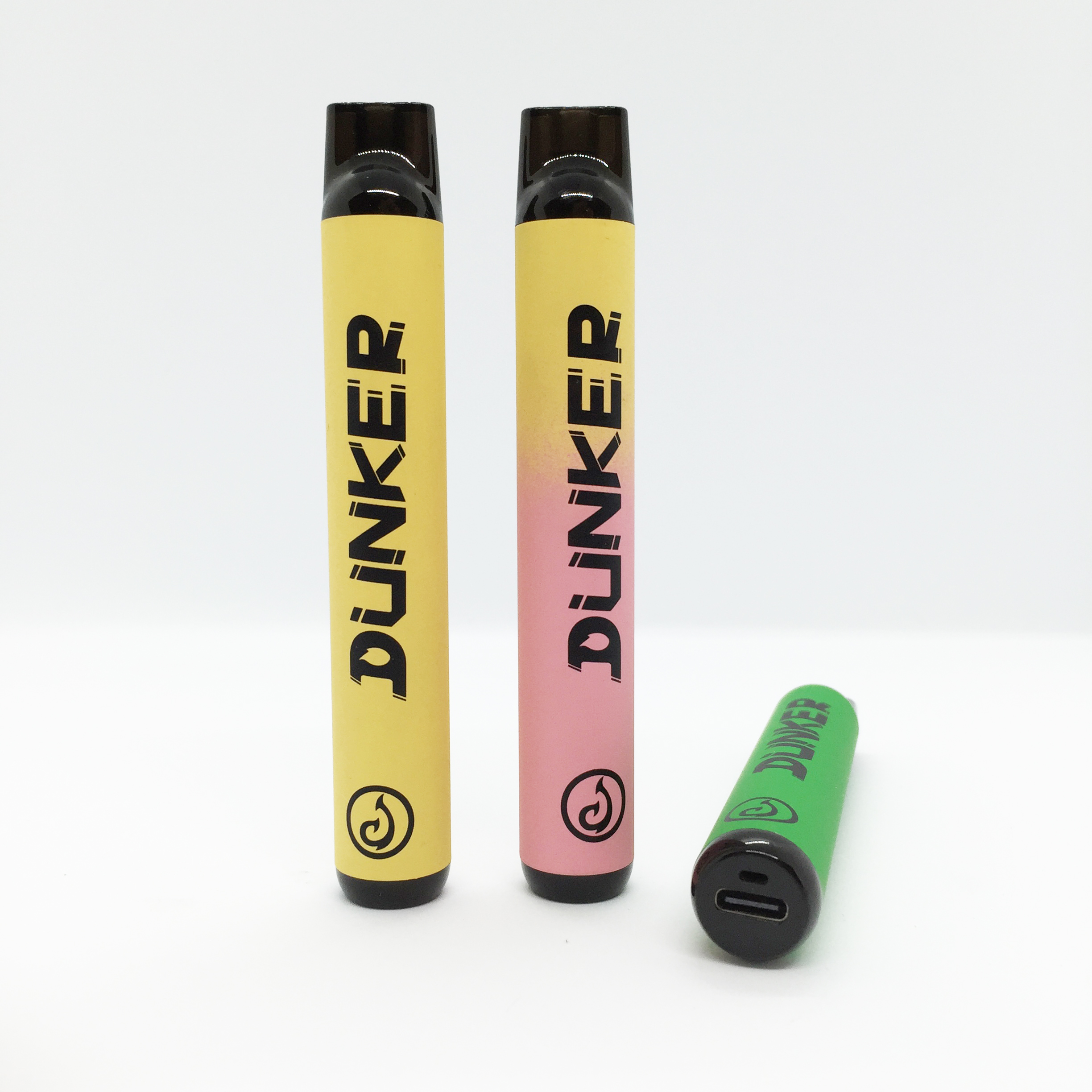 

2021 Newest 1200puffs DUNKER disposable E cigarettes 10 colors rechargeable 400mah vape battery VS puffbar puff max