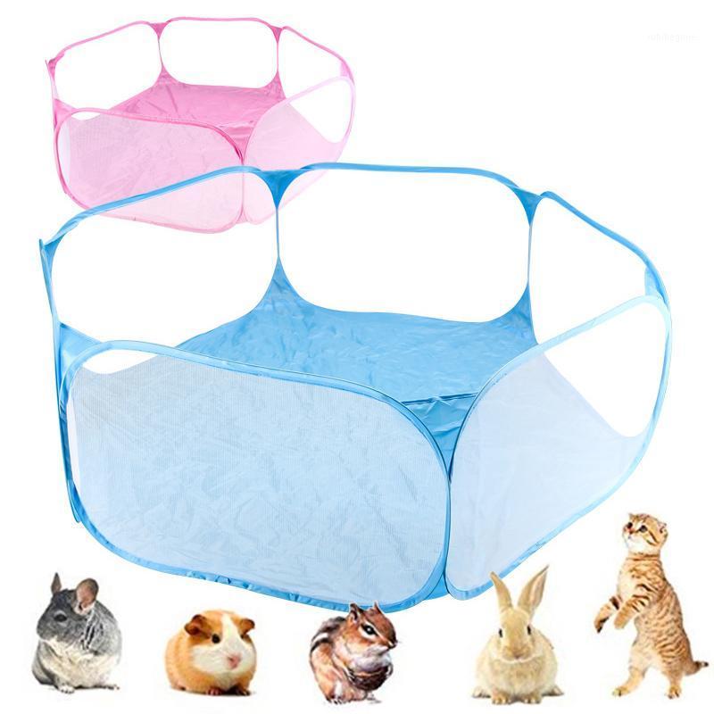 

Pet Playpen Portable fashion Open Indoor / Outdoor Small Animal Cage Game Playground Fence for Hamster Guinea- Pigs1, Red