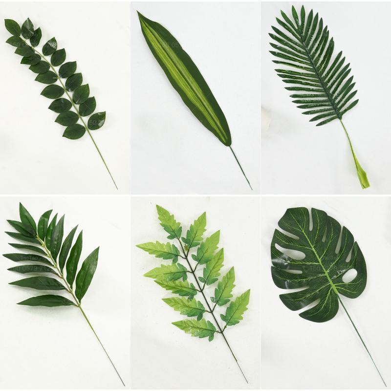 

1Piece Artificial Fake Monstera Palm Leaves Leaf-shaped Green Plants Wedding DIY Decoration Pretty Flower Arrangement Plant Leaf1, Style 03