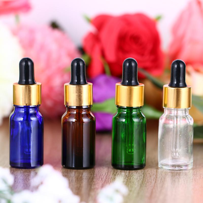 

H&D Glass Bottles for Essential Oils with Glass Eye Dropper And Rubber Bulb, 1/2 oz Capacity,Pack of 4