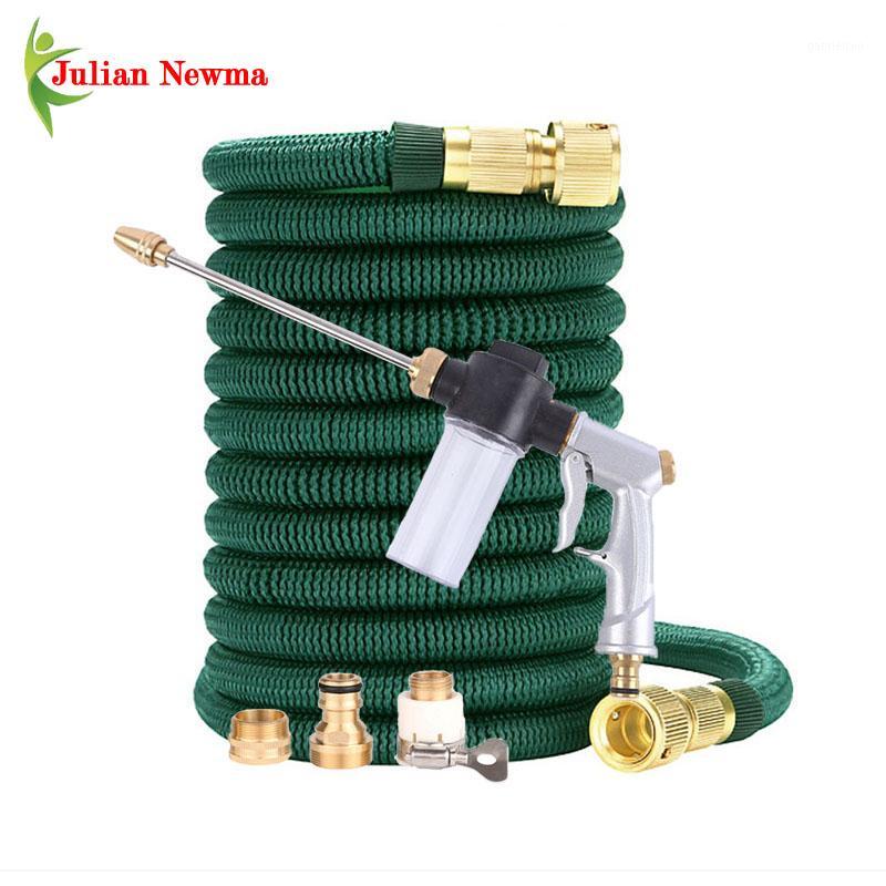 

Expandable Garden Watering Hose Anti-abrasion Magic Hoses Pipe Flexible Adjustable High Pressure Car Wash Washer foam Water Gun1