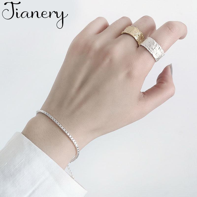 

Dainty Irregular Surface Ring Silver Color Fashion Open Ringer Rings For Women Men1