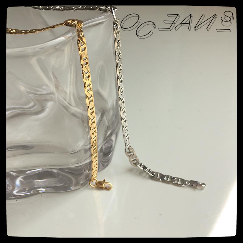 

SexMara 20FW New Texture Vintage Metal Wild Necessary Basic Chain Strap Choker Necklace for Women Wedding Party Jewelry Gifts