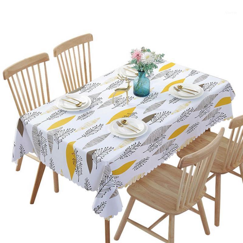 

PVC Waterproof Tablecloths Plant Pastoral Table Cloth Background Cloth Plastic Table Home Decor Manteles1, Pattern 4