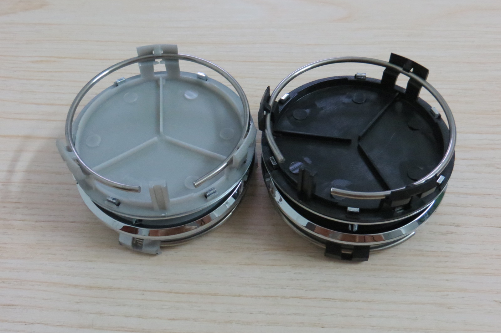 

100pcs/set Car Wheel center hub caps emblem 75mm silver black with ABS chrome star logo For Mercedes G M R S Styling