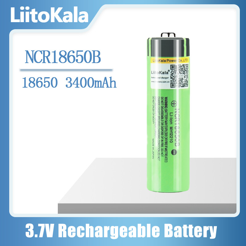 

(By Sea) Wholesale LiitoKala NCR18650B 3400mah 18650 battery 3.7v 3400 mah Lithium Battery Li-on Cell Flat Top Rechargeable Batteries