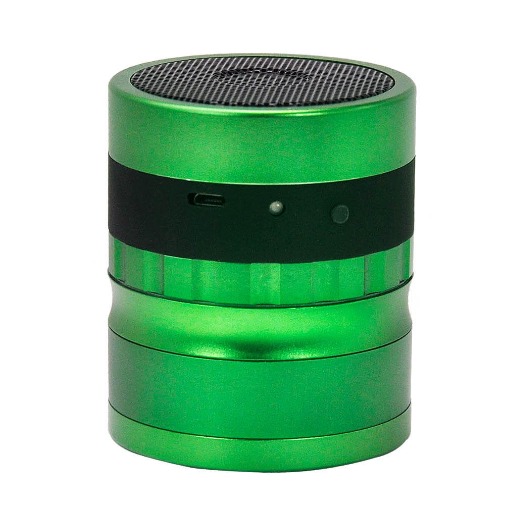 

63mm 4 Parts Smoking Accessories Bluetooth Speaker Herb Grinder Crusher Mill for Dry Herbs Tobacco Grinders