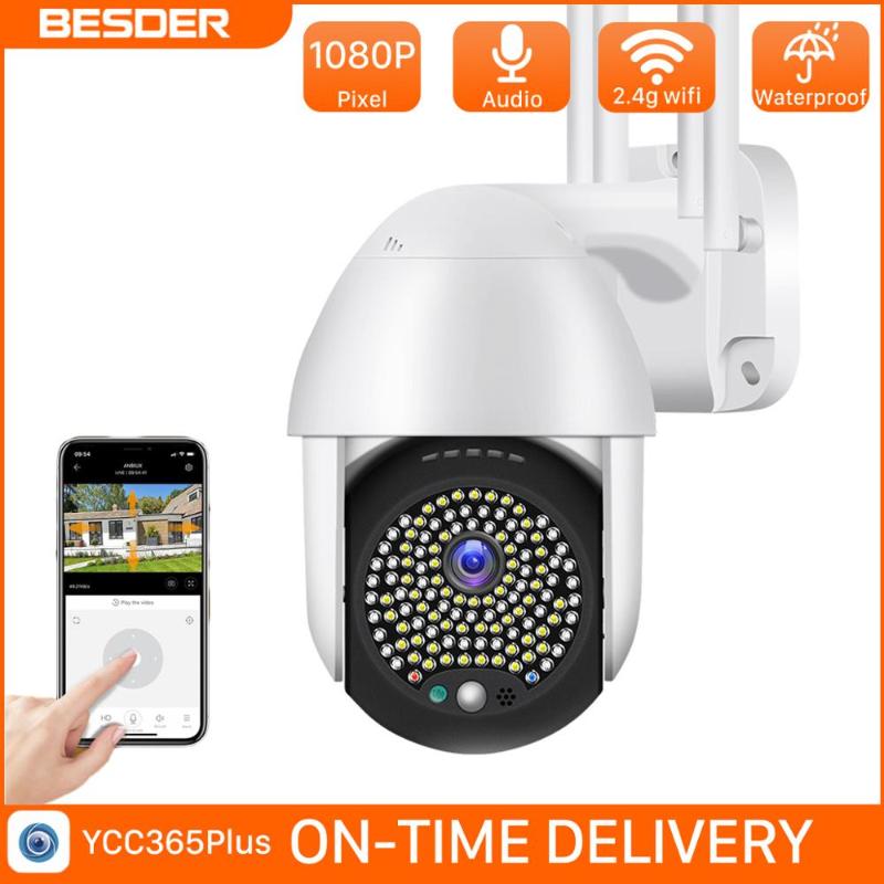 

BESDER PTZ Smart Full Color Night Vision Wireless IP Camera Motion Detection 1080P Outdoor Waterproof Audio Security CameraCCTV