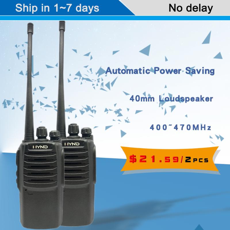 

2pcs) HYND HC190A Handheld Walkie Talkie Portable Radio 5W UHF Handheld Amateur Handy analog waki taki