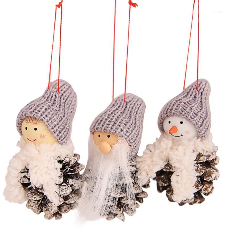 

3pcs/set Santa Claus Snowman Ornaments Toy Dolls Door Tree Hangings Kids Gift New Year Christmas Decoration for Home zh11