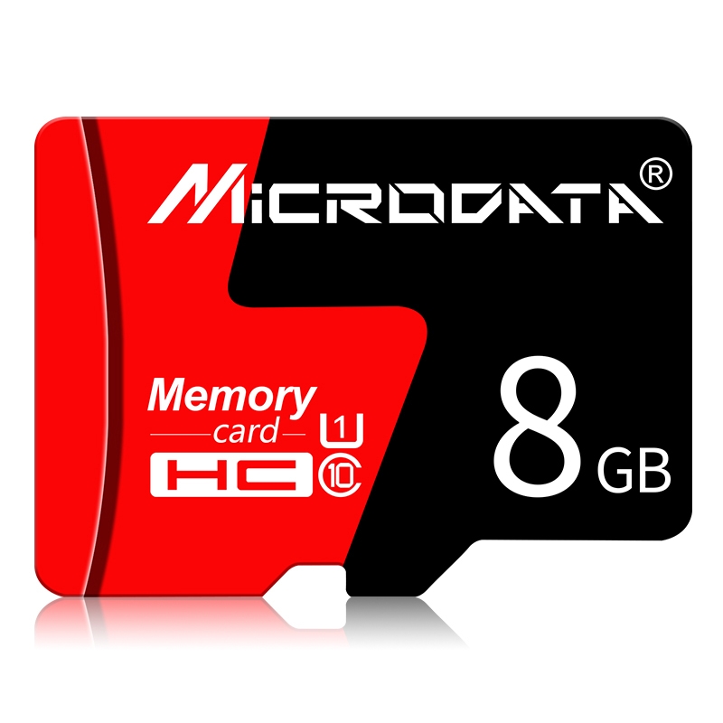 

MICRODATA 8GB U1 Red and Black TF Memory Card
