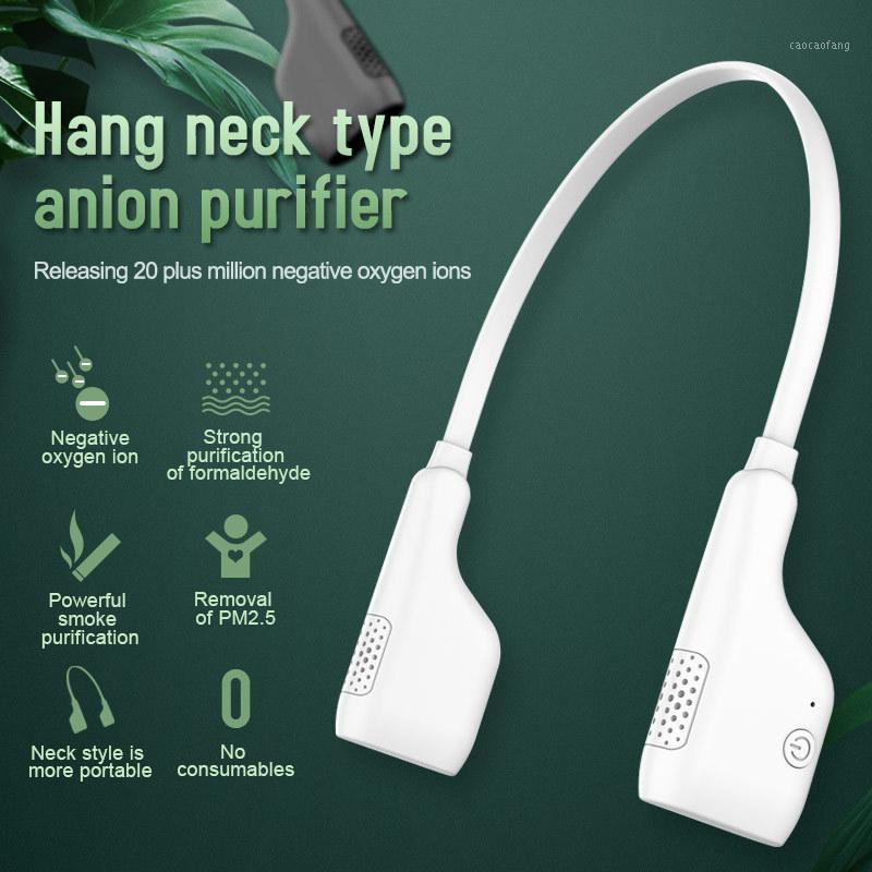 

Neck Hanging Type Air Purifier 380 MAh Necklace Cleaner Purifying Generator Dehumidifier Negative Ion Portable Air Freshener1