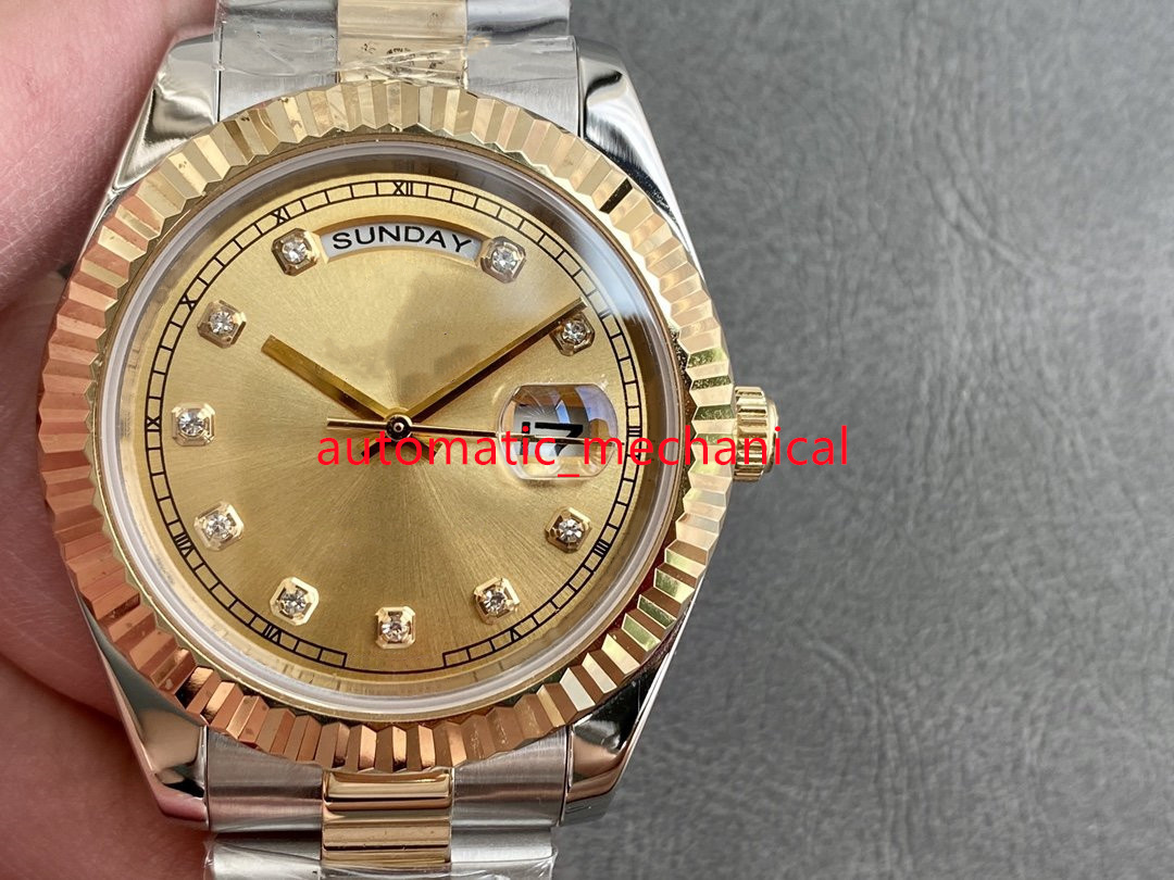 

Top Quality U1 Factory Multicolor Dial 40mm Mens Watch Day-Date 228238 Stainless Steel Automatic Mechanical Waterproof Sapphire Luxury Bracelet Watches Ar143, Add waterproof service