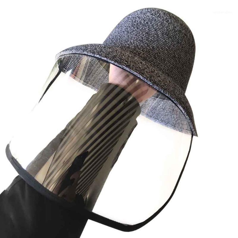 

Wide Brim Hats Polyester Daily Security Spring Summer Casual Face Shield Women Isolation Hat Eye Protection Shopping Bucket Cap Anti Droplet, As pic