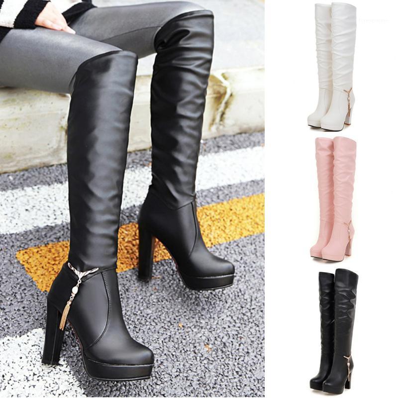 

2020 New Shoes Women Boots Black Over the Knee Boots Sexy Female Autumn Winter lady Thigh High Feminina Zapatos #D1