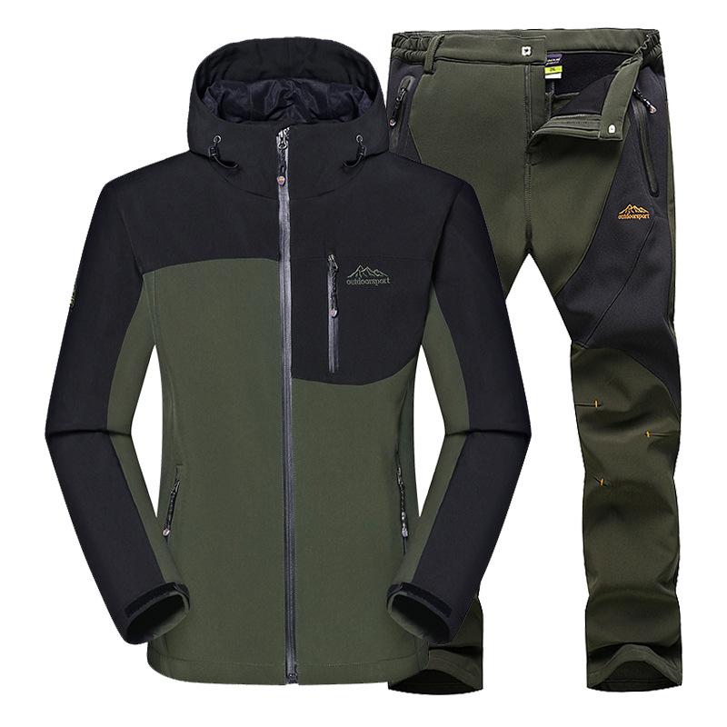 

Waterproof Combat Tactical Outdoor Clothes Army Hunting Uniform Suit Sport Clothing Paintball Camping Jacket, Gray black