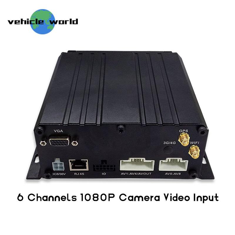 

Mobile car dvr 1080P HDD GPS WiFi 6ch MDVR Bus Truck Video Recorder