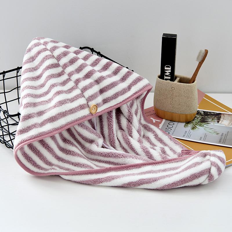 

1pc Magic Microfiber Bathing Quick Dry Hair Cap Turban Wrap Towel Hat Bathroom Cute Long Hair Hair-drying Shower Caps