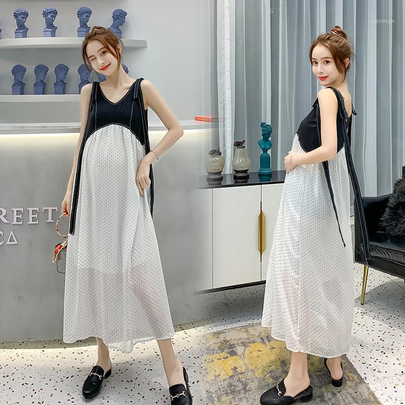

Maternity dress maternity spring, summer, summer dress with little girl summer pregnant women1, The picture color