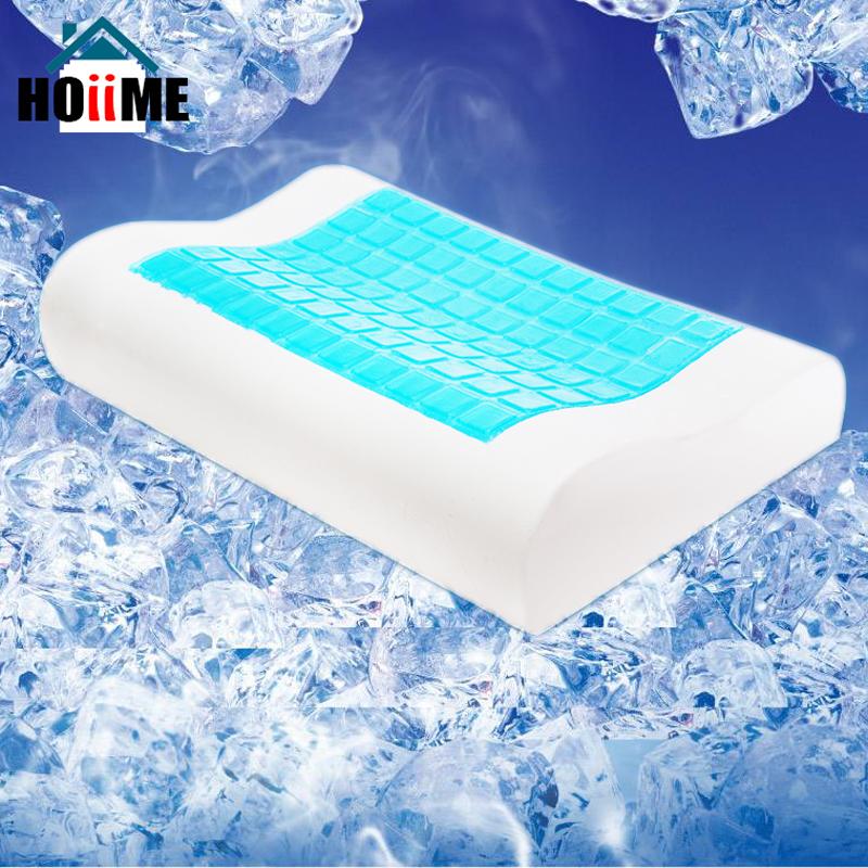 

Hoiime Creative Pillow Summer Cooling Gel Memory Foam Pillow Comfort Orthopedic Neck with Washable Pillowcase