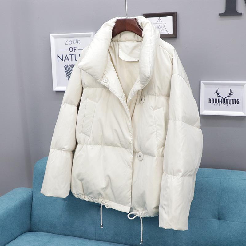 

Women' down Jacket White Short Coat Fashion Thick White Duck down2020 Winter New, Black