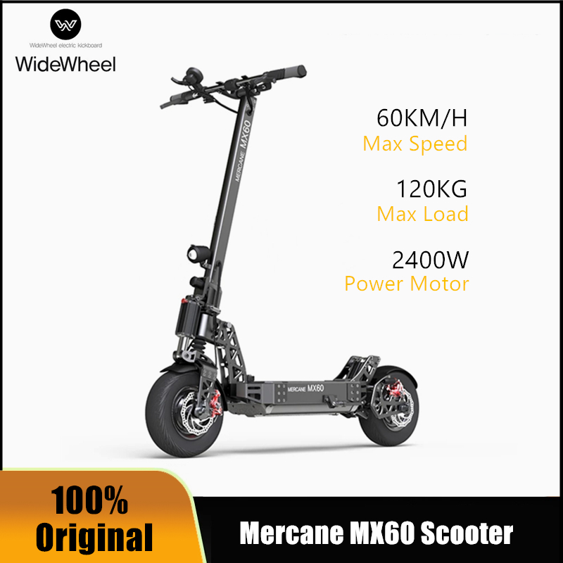 

The Newest Mercane MX60 Smart Electric Scooter 2400W 60km/h 100km foldabe Kickscooter Range 11" Tire Dual Brake Long Skate Board