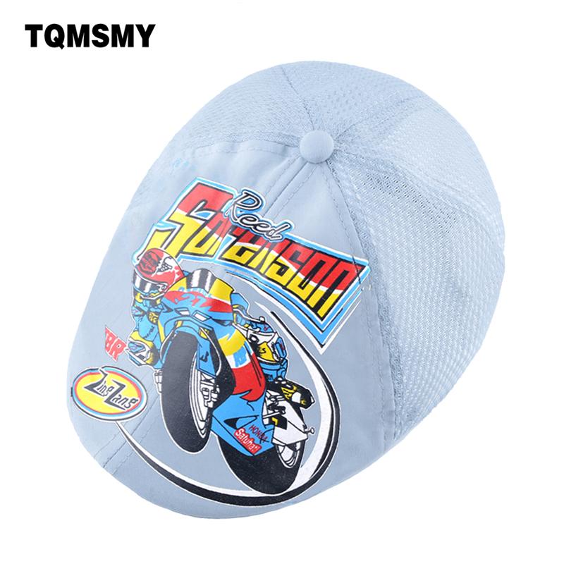 

TQMSMY Unisex Summer Kids Beret Breathable Mesh bone Motorcycle hats For Girls Quick-drying cap Baby Berets boys sun hat gorras, Black