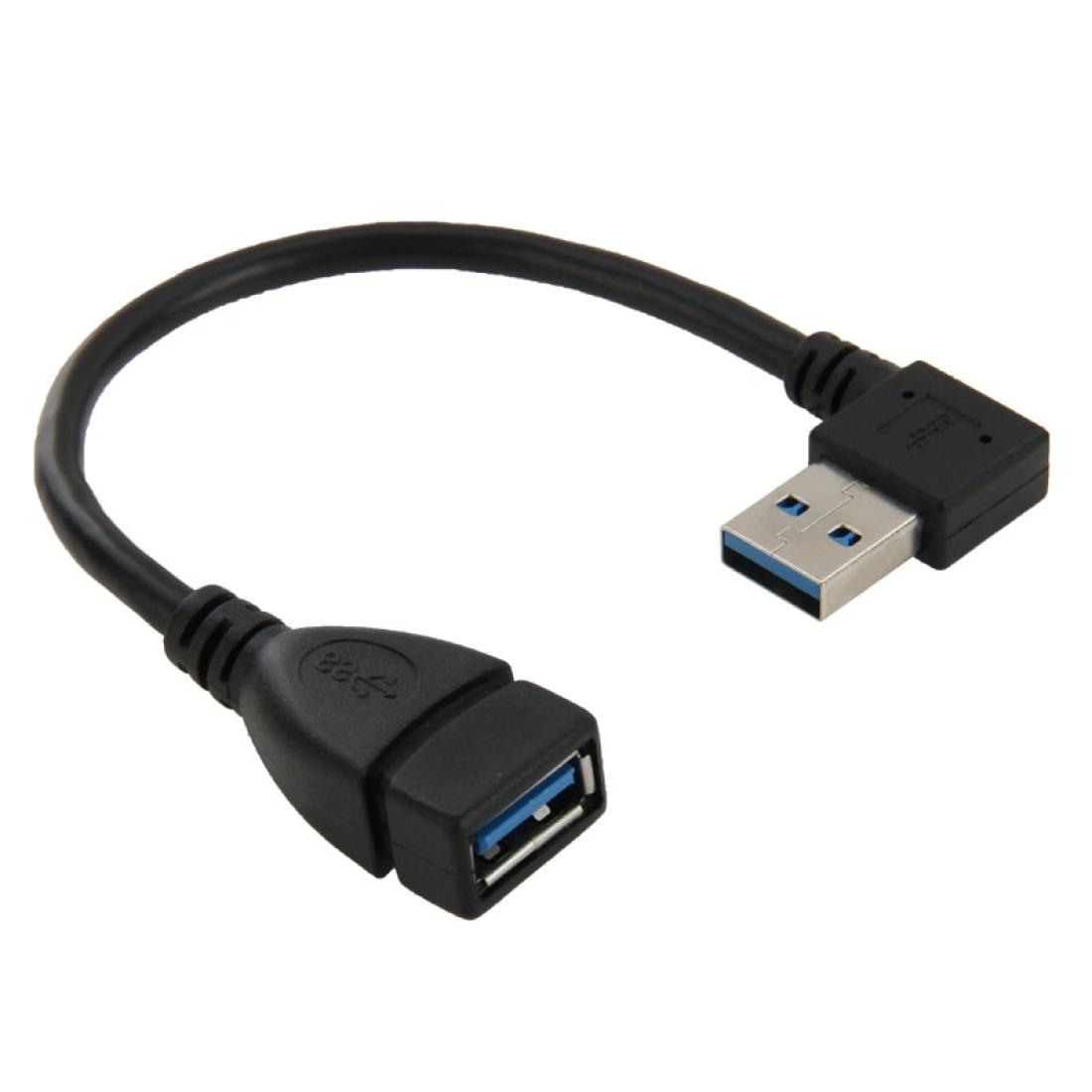 

USB 30 Right Angle 90 Degree Extension Cable Male to Female Adapter Cord Length 18cm