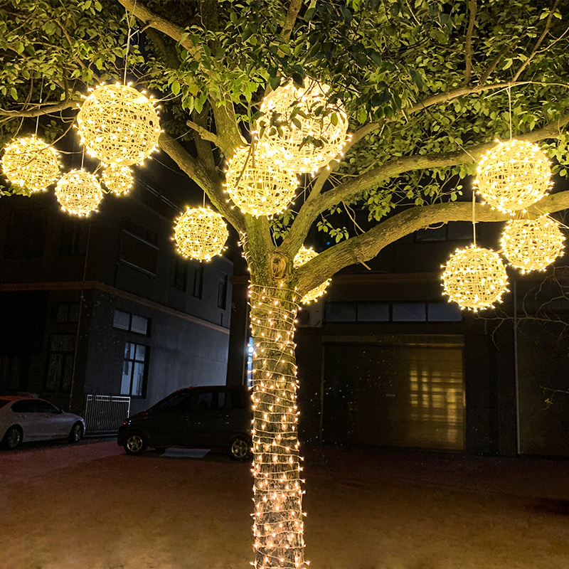 

Led small color flashing string stars, outdoor tree rattan lights, Christmas and Spring Festival street