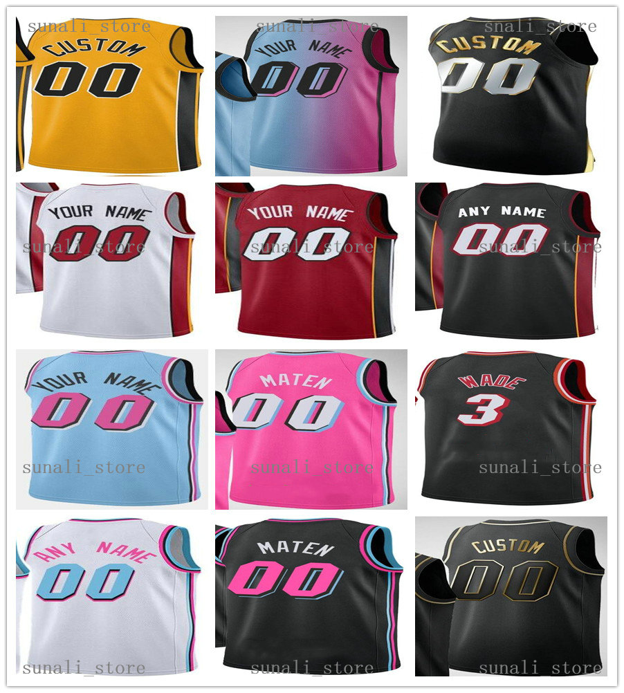 

2021 Printed Tyler 14 Herro Bam 13 Adebayo Duncan 55 Robinson Kendrick 25 Nunn Udonis 40 Haslem Precious 5 Achiuwa Avery 11 Bradley Jerseys, Men yellow