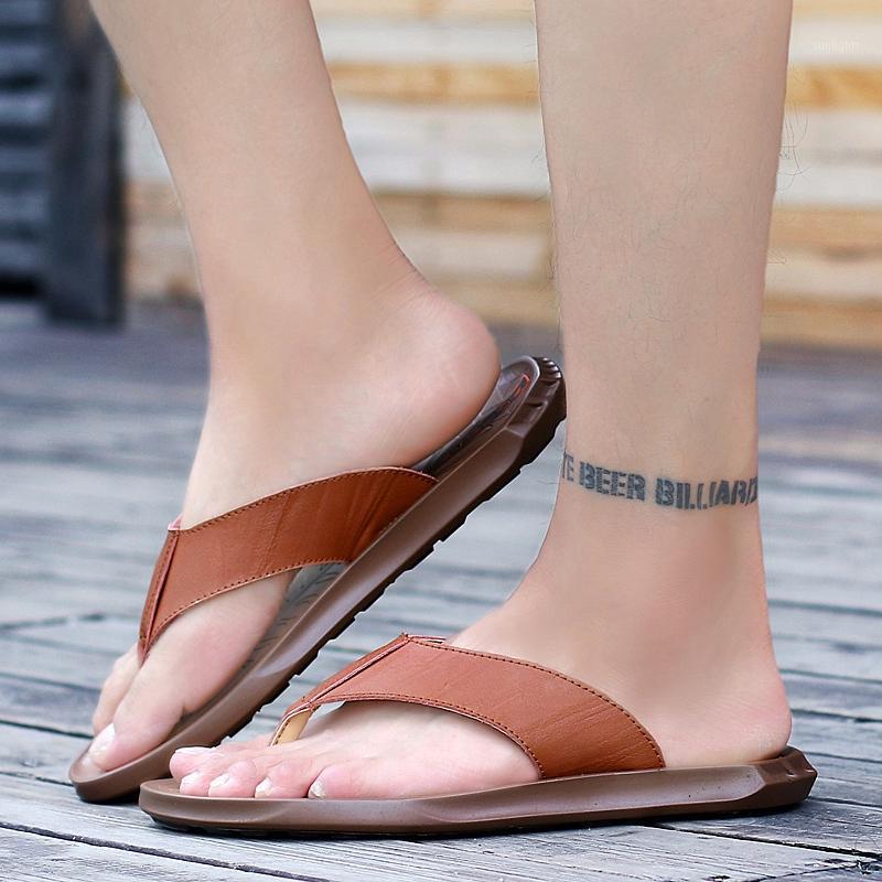 

sandalle masculina herren sandale sandel slide verano piel hombre sandal sandali work de sandals-men ete cuir transpirables da1, Black