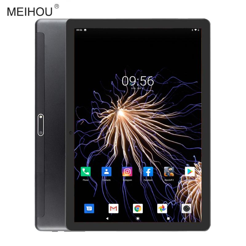 

10 Inch Tablet Quac Core PC Google Android 9.0 OS 2GB RAM 32GB ROM GPS Tempered 2.5D IPS Screen WIFI Tablet 10.1+Gifts, Black