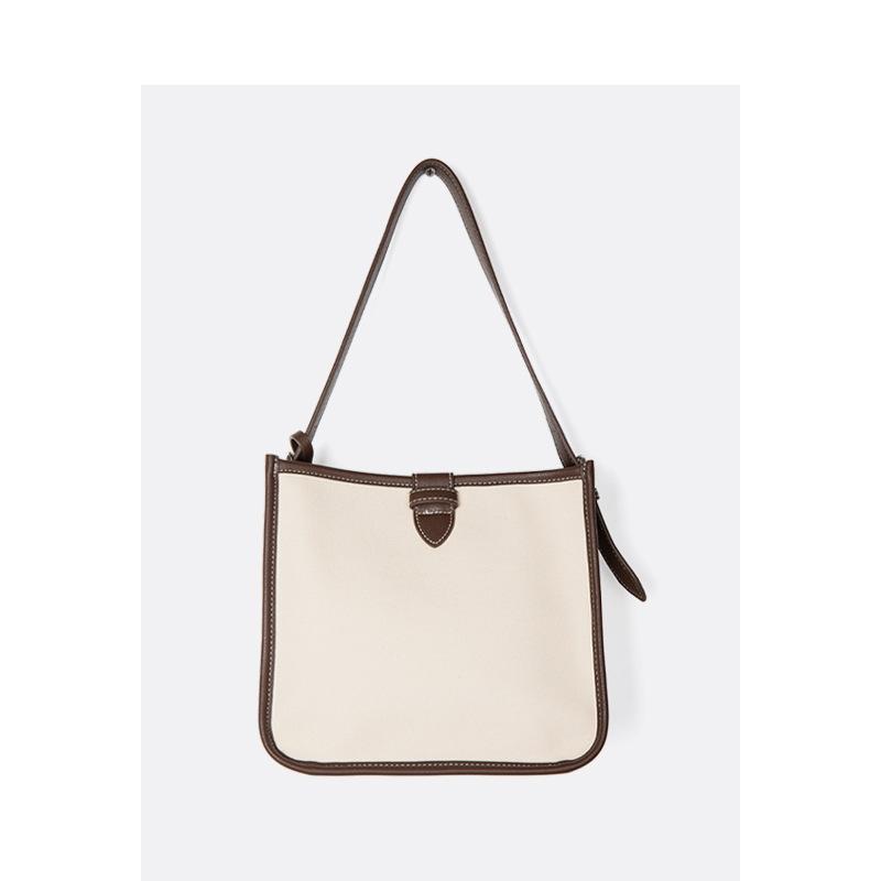 

Bag women 2021 new high capacity Korean Canvas Shoulder Bag trend retro hand Tote niche, Black