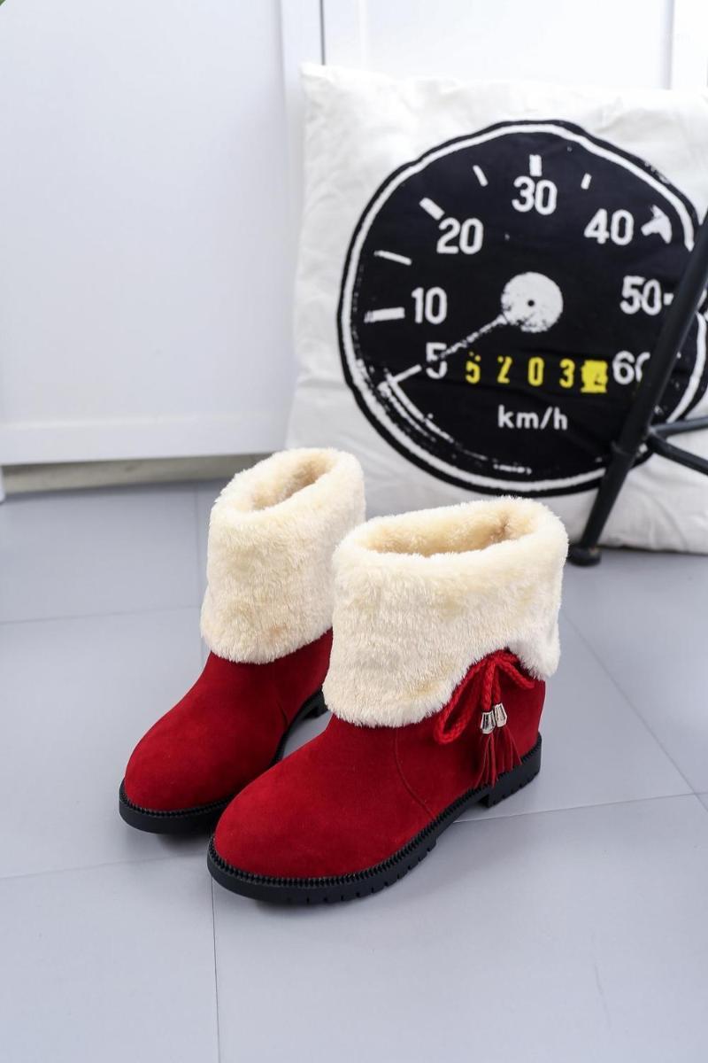 

2020 winter new women's shoes trend fashion casual shoes snow boots warm women's two-wear comfortable non-slip1, Black