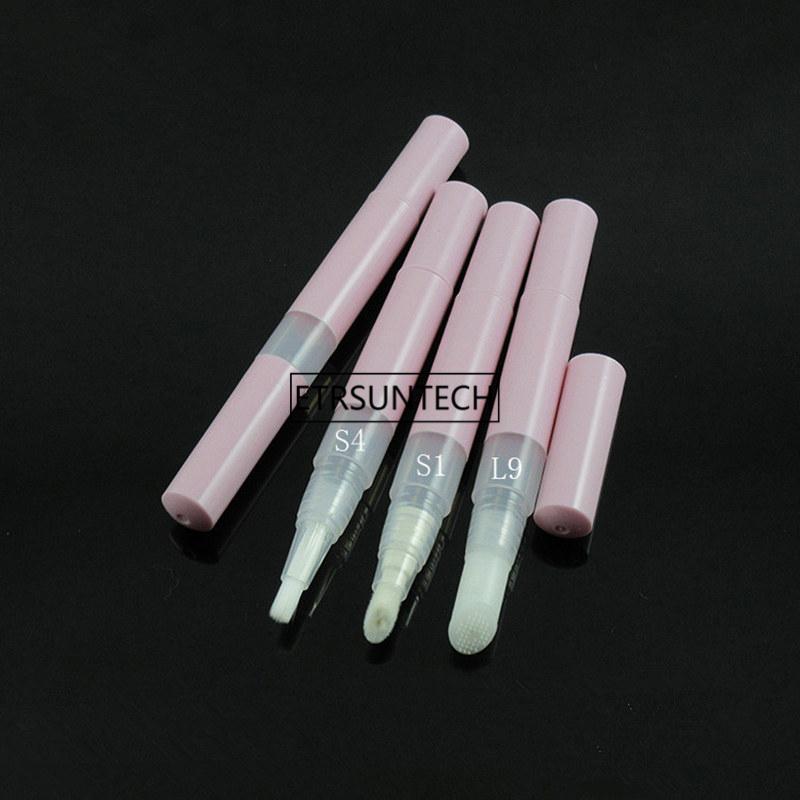 

100pcs 2.5ml Cosmetic pink pen, twist pen dispenser with leak resistant applicators for gel and cream,lip gloss F2237