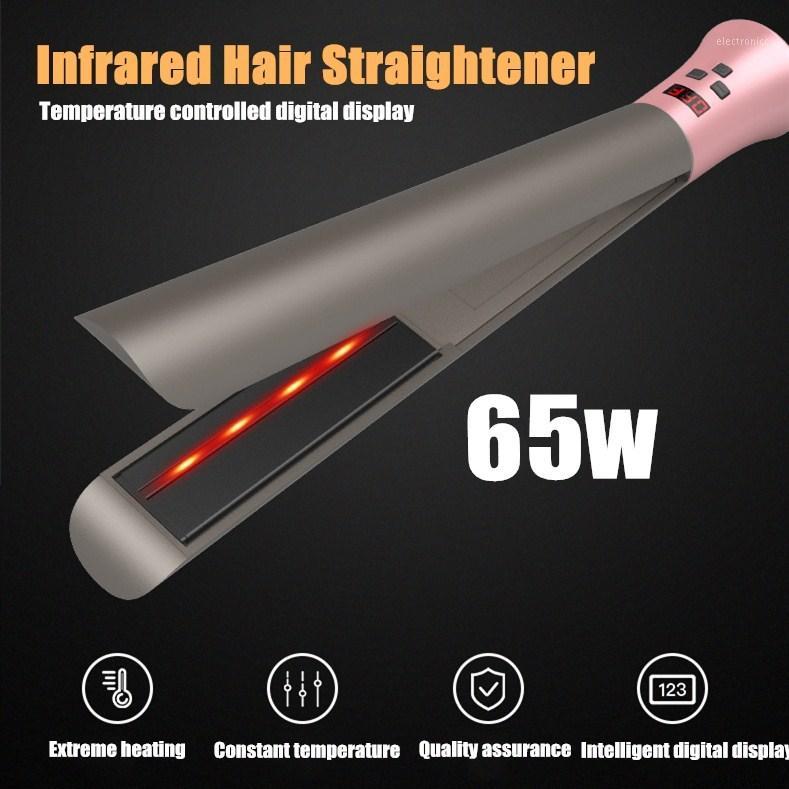 

65W EU US Plug Hair Straightener Curler Fast Heating Adjustable Temperature LED Display Hair Styling Accessories Color Random1