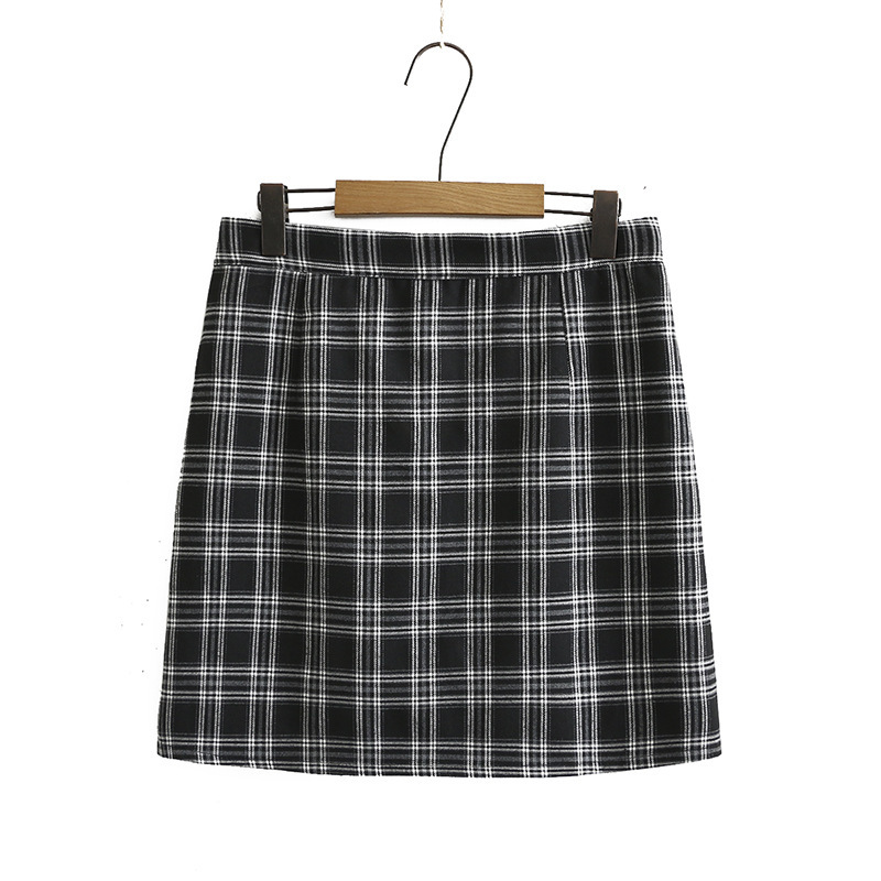 

Size -4xl Plus Elastic Waistband Mini-casual Solid Black Students Skirts I5bu