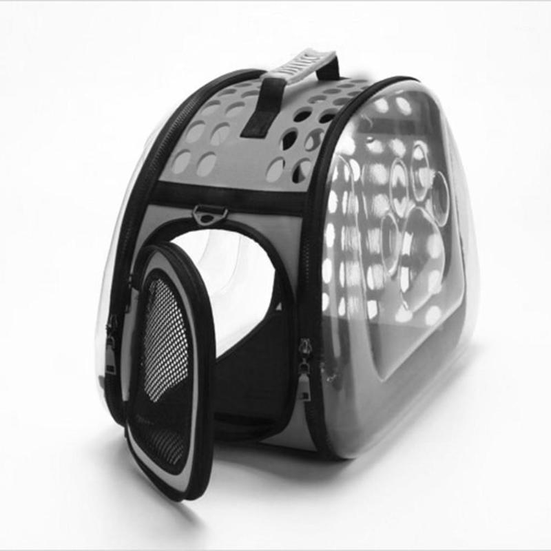 

1PCS Pet Cat Transparent Bag Small Dog Carrier Bag Portable Cats Handbag Foldable Shoulder Outdoor Travel For Puppy1