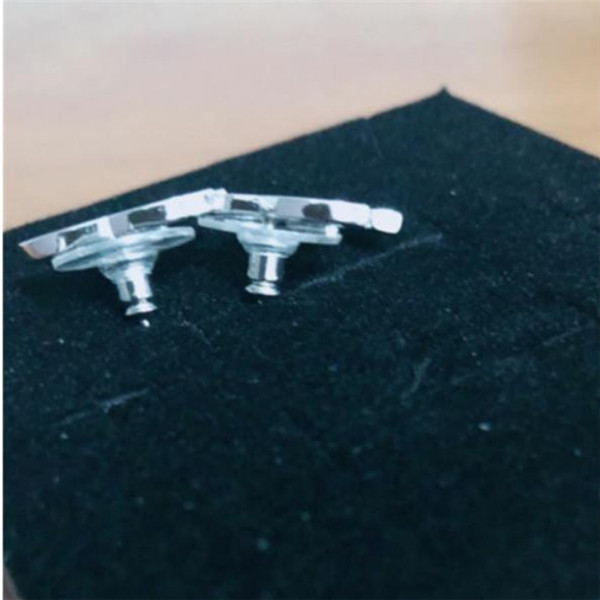 

Fashion diamond hoop stud earrings aretes orecchini for lady Women Party wedding lovers gift engagement jewelry for Bride with box b0212