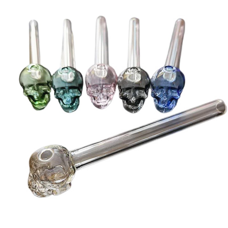 

Production and supply special-shaped glass straw color glass crafts watercolor glass gun head tobacco accessories