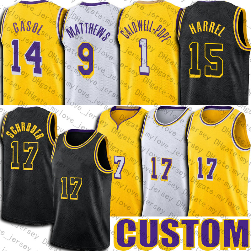 

Andre Dennis Drummond Schroder Jersey Marc Alex Gasol Caruso Jerseys Montrezl Wesley Harrell Matthews Los Angeles Lakers Jersey