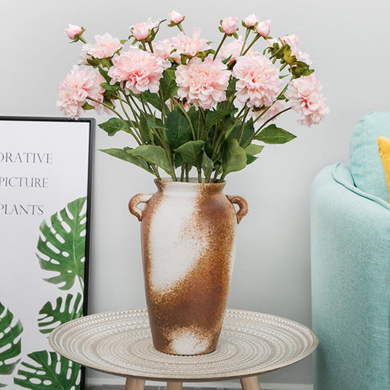 

3 Heads/Bouquet Artificial Flowers Peonies Silk Artificial Flowers Wedding Decor Home Fake for Home Room decoration, As 1