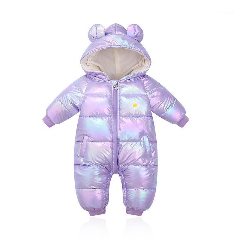 

Newborn girls warm rompers outfits baby jumpsuit boys winter romper infant toddler clothes outfit children cotton coat outwear1, Purple