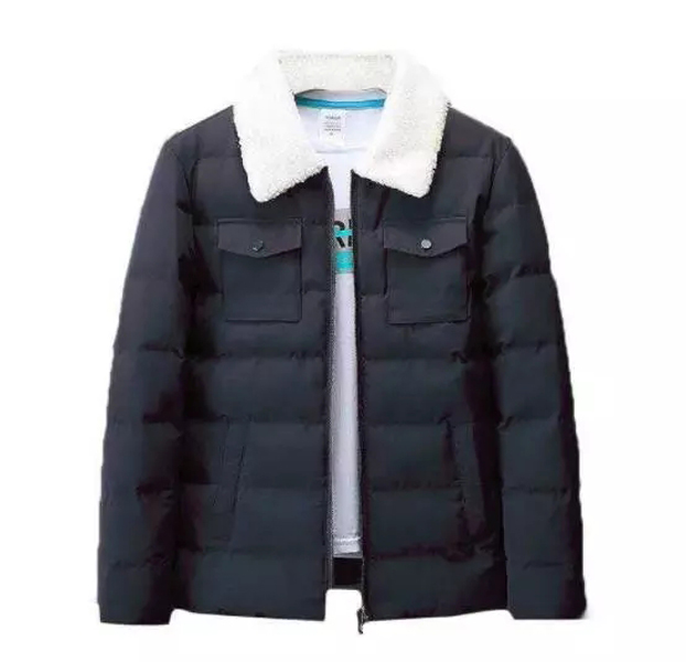 

Fashion Brand Men's Down Jacket Warm Thick Jacket Winter Coat Parkas Padded Mens Jackets Casacos Masculino Men Clothing, Black