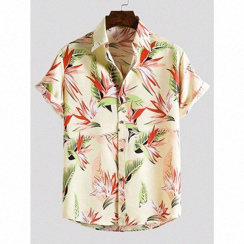 T-shirt pour hommes Autres impressions Bouton de collier de zèbre Bouton Down Collier Daily Sortez des chemises à collier imprimé à manches court