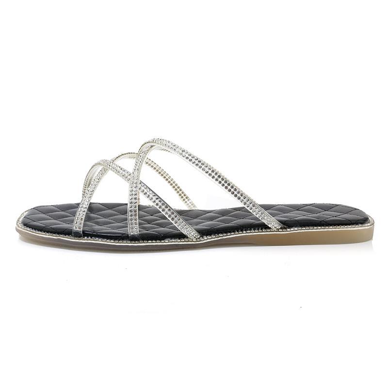 

2021 New Arrival Rhinstone Slippers Shoes Female Yellow KJWV, Black